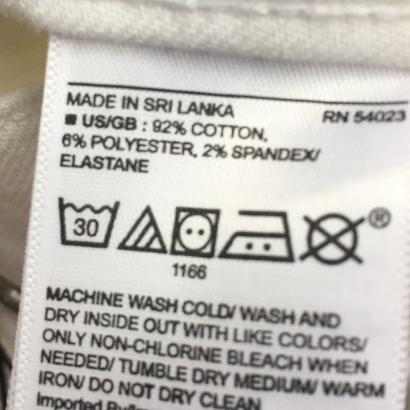 NWT Banana Republic skinny white jeans - size 25P - Picture 7 of 9
